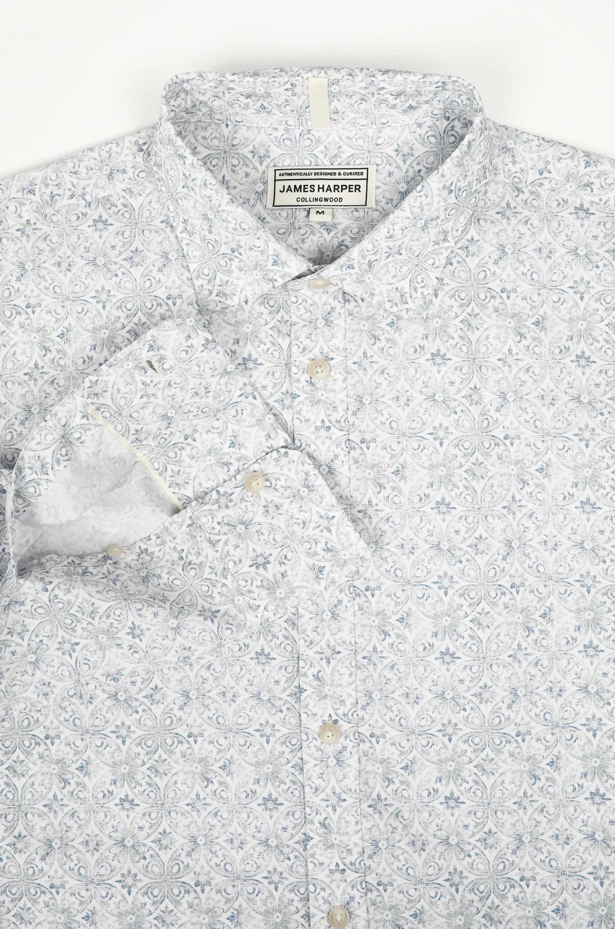 James Harper Capri Fern Peached Poplin Long Sleeve Shirt JHS614