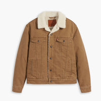 Levi's Canvas Sherpa Trucker Jacket Cougar (Tan)