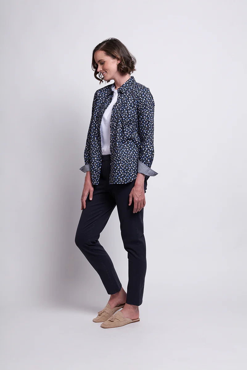 Foil Holey Moley Trouser in Ink