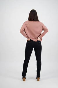 Vassalli 234DN Slim Leg Pull-on Jean 'Black Denim'