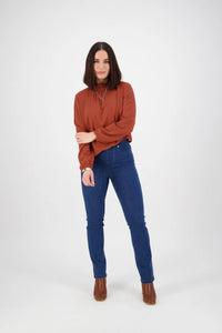 Vassalli 234DN Slim Leg Pull-on Jean 'Blue Denim'