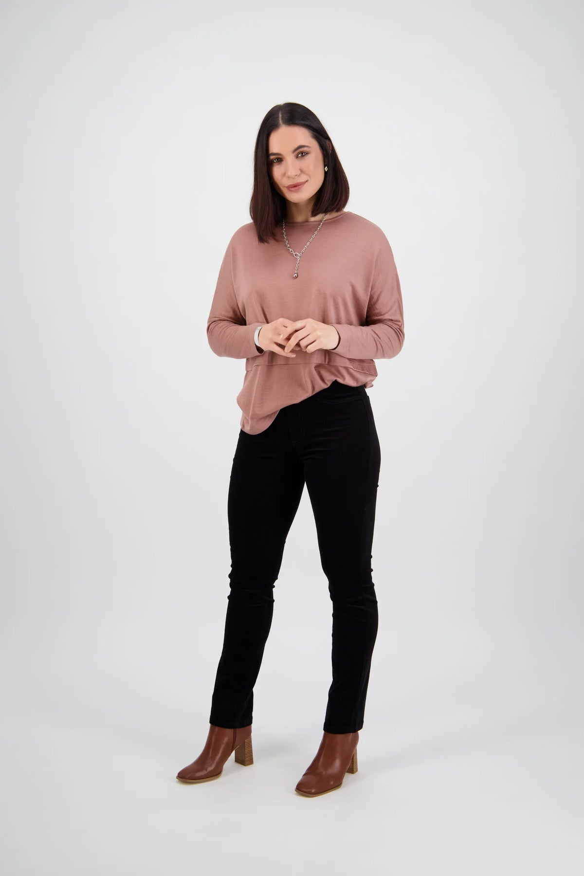 Vassalli 234M Slim Leg, Elastic Waist Cord Pants