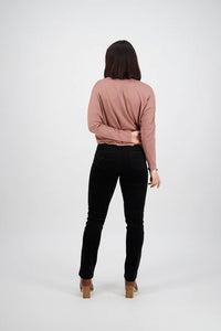 Vassalli 234M Slim Leg, Elastic Waist Cord Pants