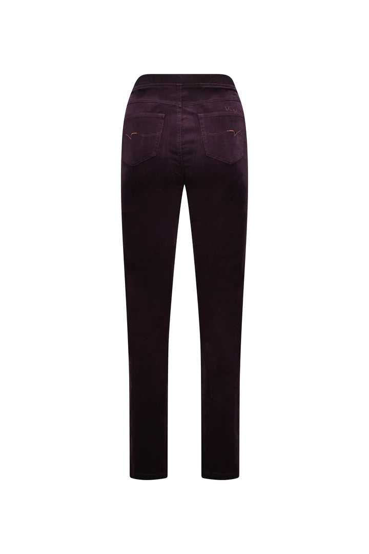 Vassalli 234M Slim Leg, Elastic Waist Cord Pants