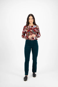 Vassalli 234M Slim Leg, Elastic Waist Cord Pants