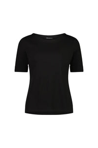 Vassalli 4262 Boat Neck Top Black
