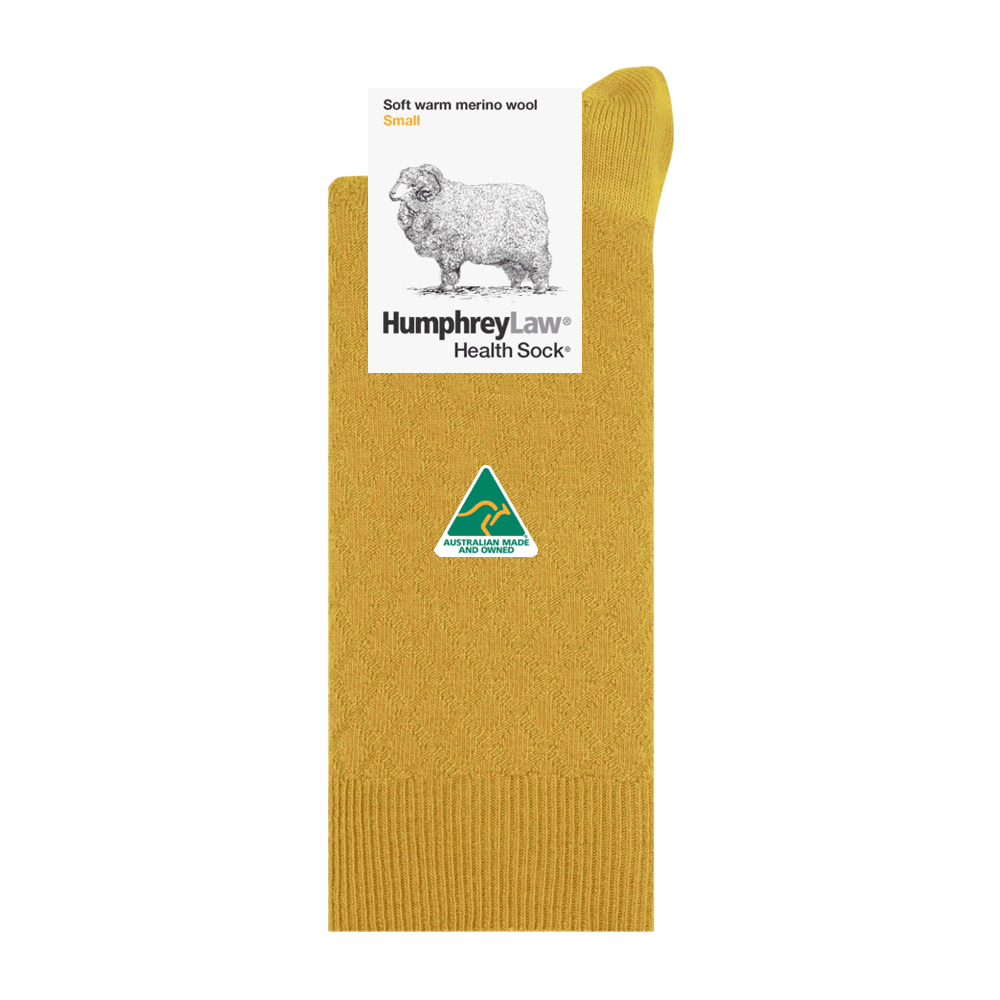 Humphrey Law Ladies 95% Fine Merino Quilted Merino Socks