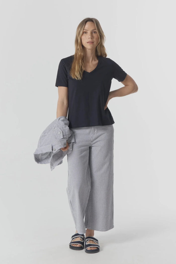 Goondiwindi Wide Leg Striped Jeans