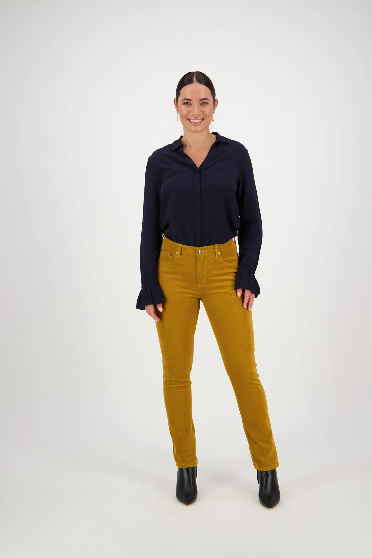 Vassalli 5910M Narrow Leg Full Length Cord Pant