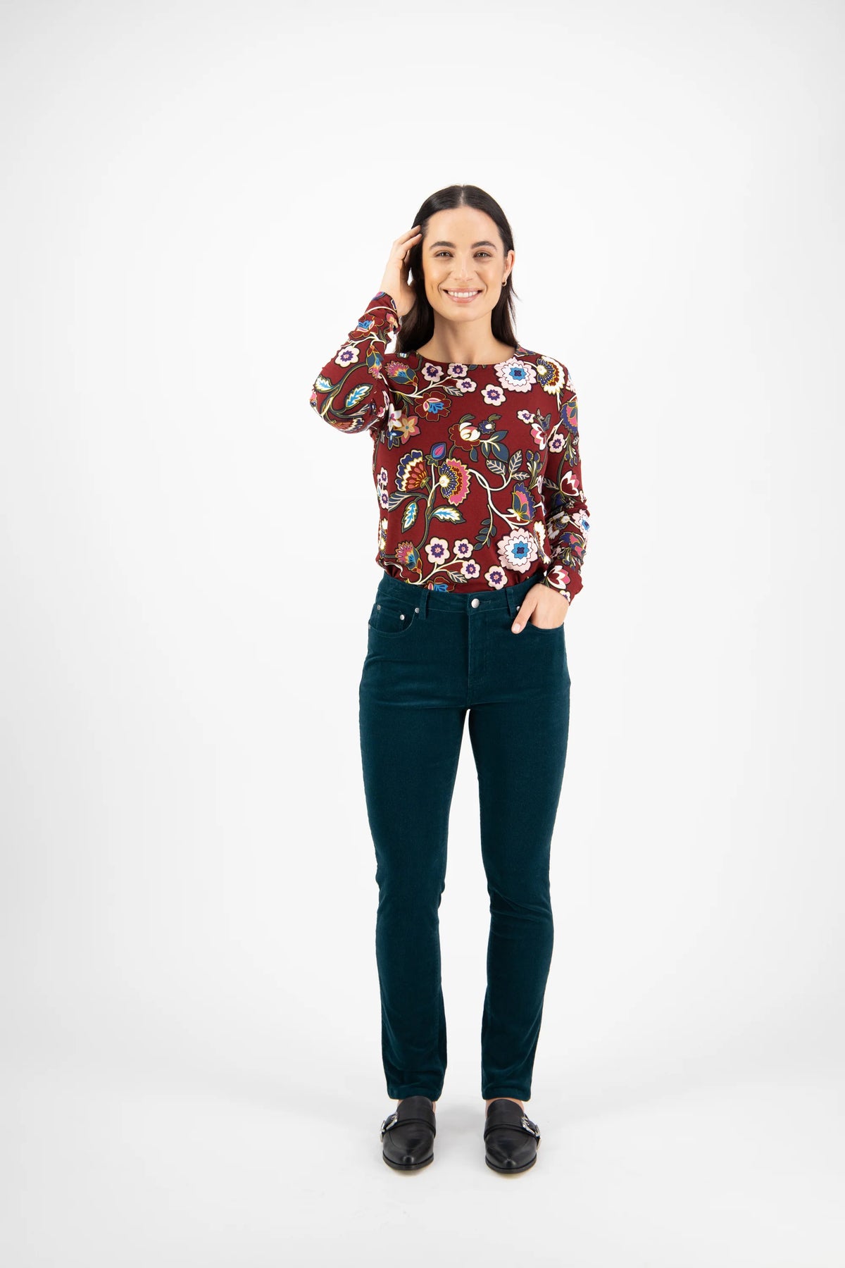 Vassalli 5910M Narrow Leg Full Length Cord Pant