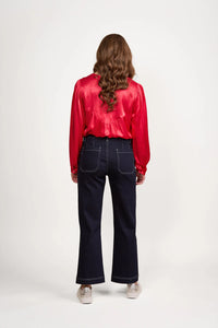 Vassalli 5995A Ink Denim Ankle Grazer Pant