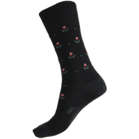 Humphrey Law Ladies 60% Fine Merino Wool Tulip Pattern Health Sock