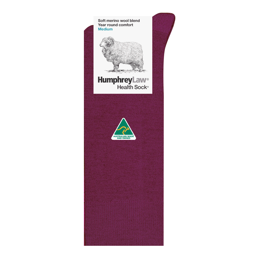 Humphrey Law Men's 60% Fine Merino Wool Health Sock
