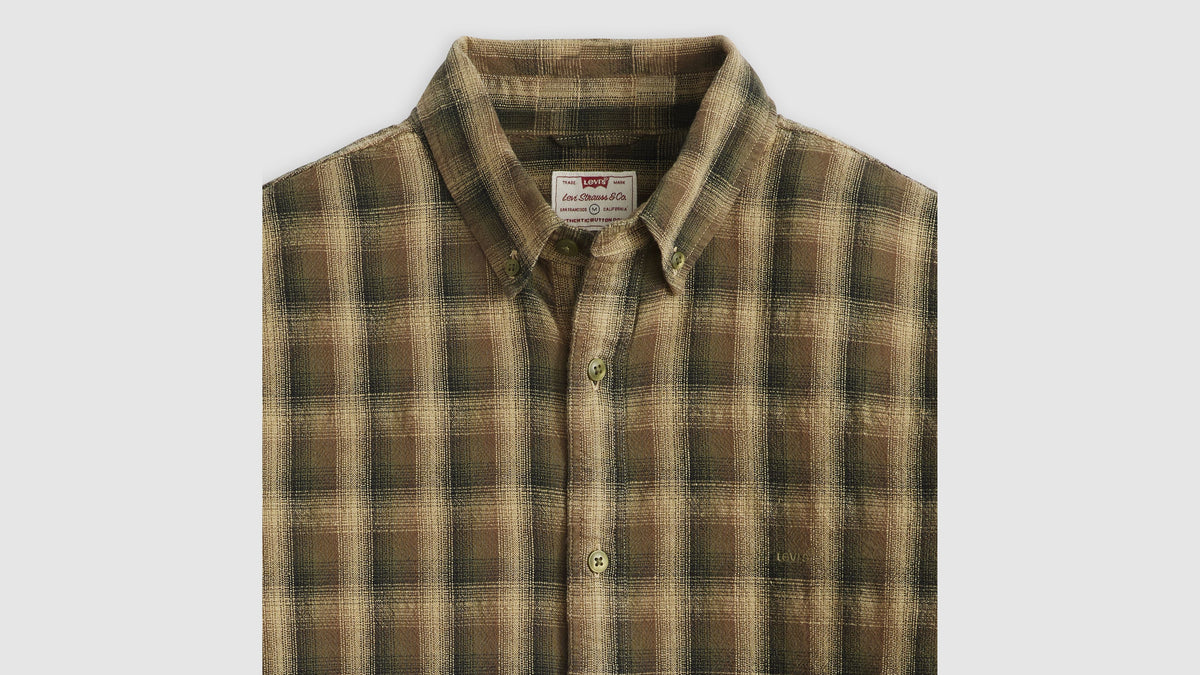 Levi's Authentic Button Down Shirt - Yuri Plaid Kelp