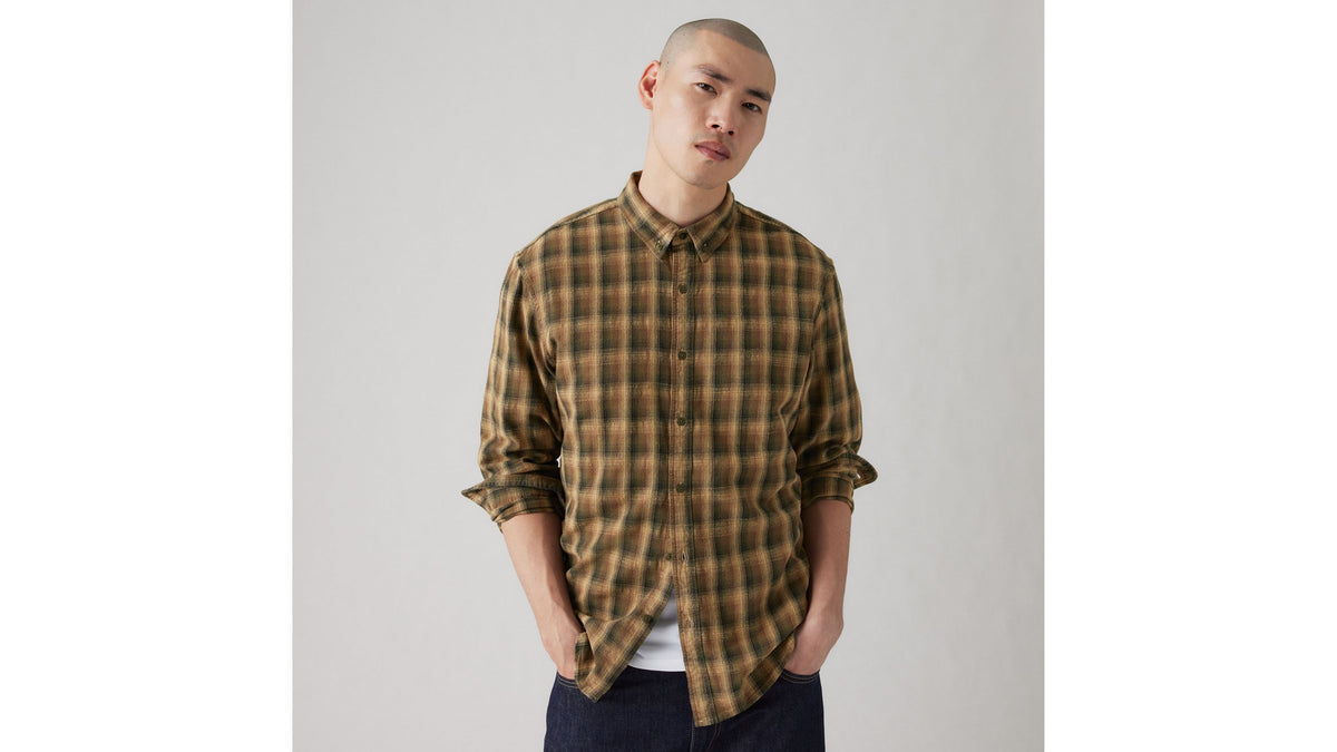 Levi's Authentic Button Down Shirt - Yuri Plaid Kelp
