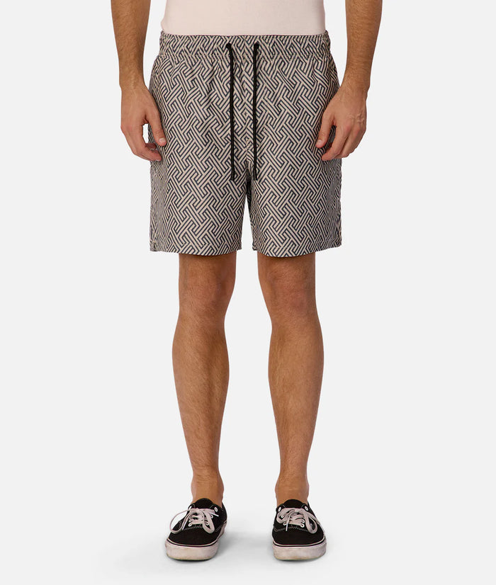 The Alvarado Swim Short in Khaki + Charcoal
