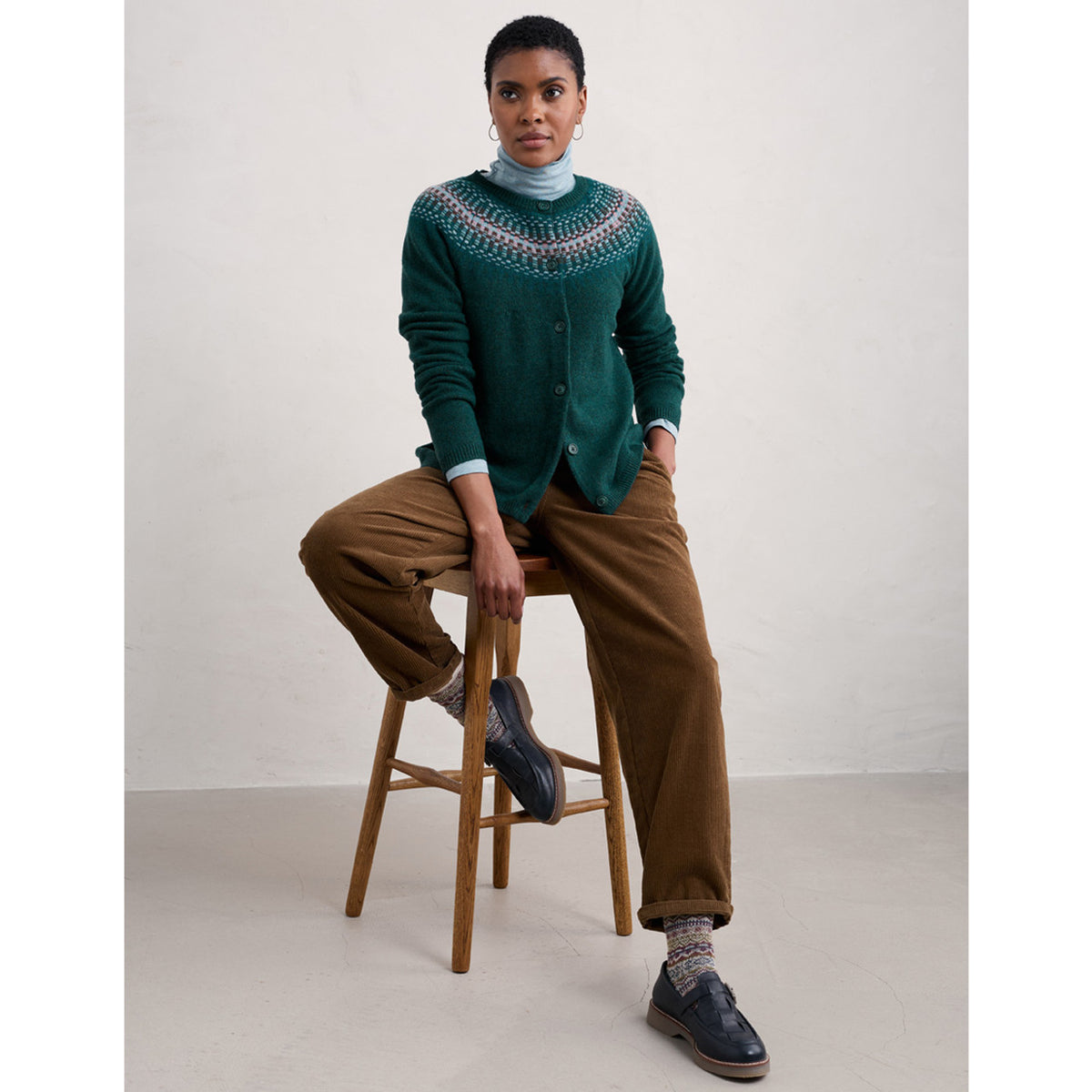 Seasalt Berlewen Cardigan - River Spring Loch Creek Multi