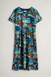 Seasalt Brouse Dress Painted Marsh - Maritime