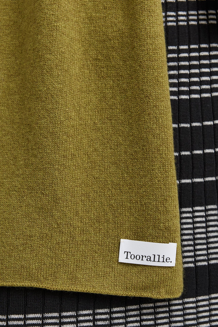 Toorallie Fine Wool Scarf in Cardamon, Light Oat and Sumak