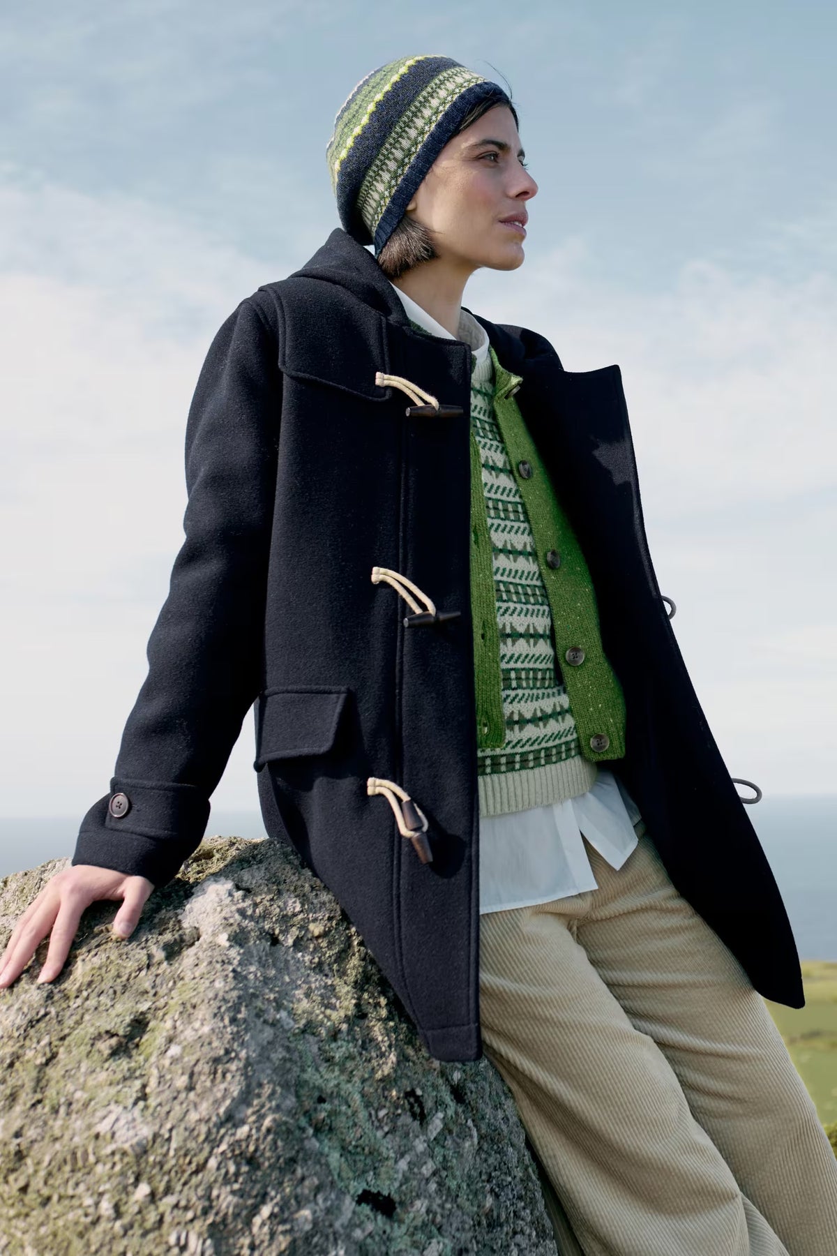 Seasalt Cardinham Duffle Coat in Maritime