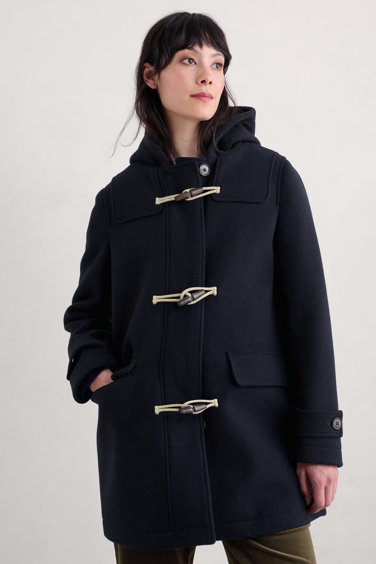 Seasalt Cardinham Duffle Coat in Maritime