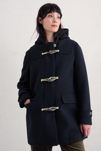 Seasalt Cardinham Duffle Coat in Maritime