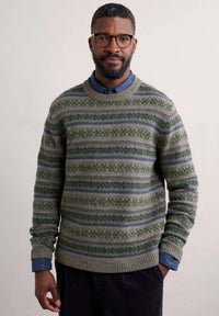 Seasalt Mens Carracks Jumper - Tilling Stone Grey