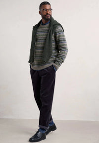 Seasalt Mens Carracks Jumper - Tilling Stone Grey