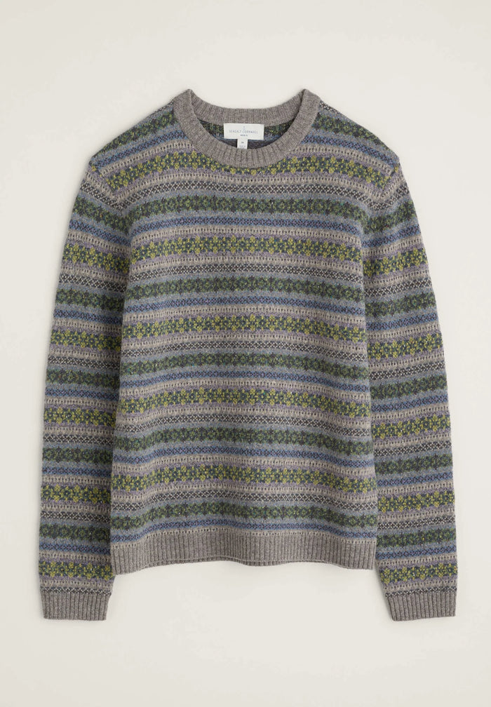 Seasalt Mens Carracks Jumper - Tilling Stone Grey