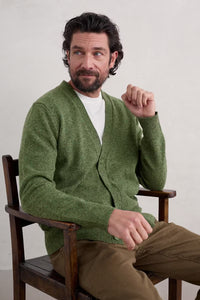 Seasalt Men's Cleer Cardigan in Artichoke