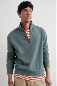 Seasalt Mens wood Moss Sweatshirt in Cliff