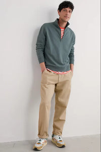 Seasalt Mens wood Moss Sweatshirt in Cliff