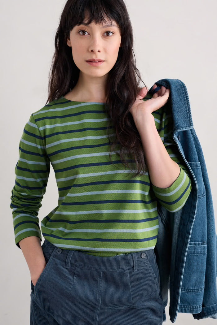 Seasalt Sailor Shirt - Duet Breton Grassland