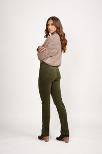 Vassalli 234M Slim Leg, Elastic Waist Cord Pants