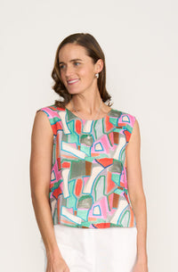 Foil It's Only Natural Top in Colour Fusion 6917