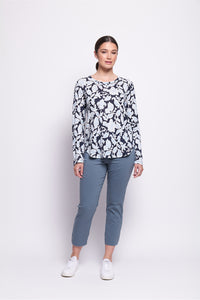 Foil Stir It Up Top in Shadow Flower