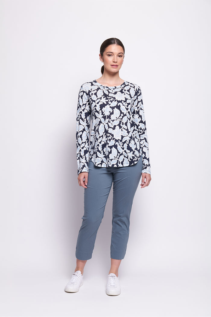 Foil Stir It Up Top in Shadow Flower