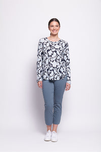 Foil Stir It Up Top in Shadow Flower