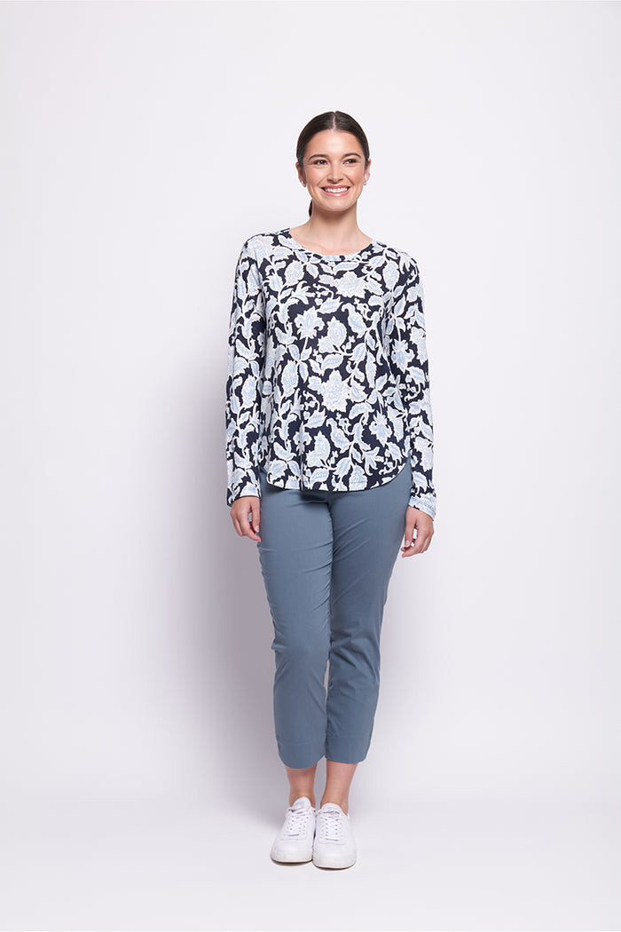 Foil Stir It Up Top in Shadow Flower
