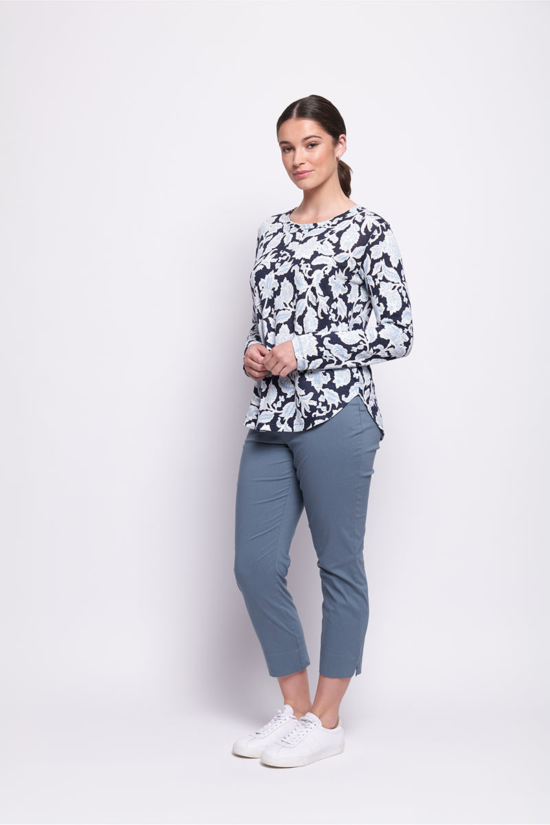 Foil Stir It Up Top in Shadow Flower