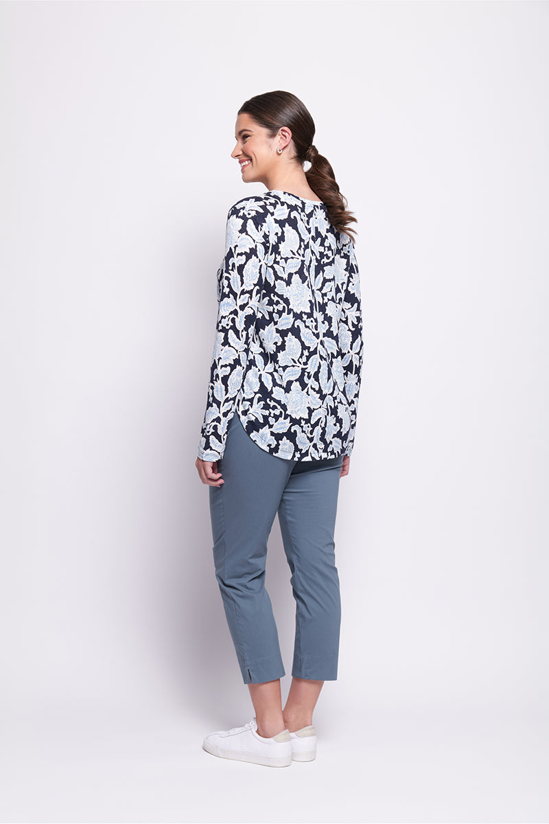 Foil Stir It Up Top in Shadow Flower