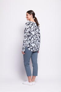 Foil Stir It Up Top in Shadow Flower