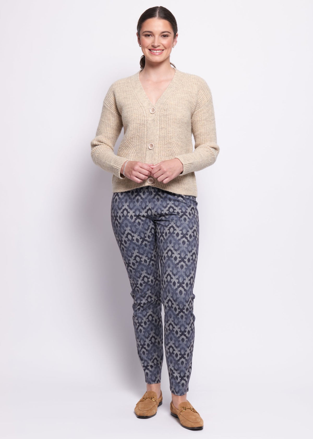 Foil Go To Print Pant in Fleur