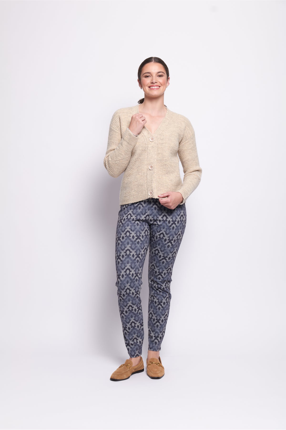 Foil Go To Print Pant in Fleur