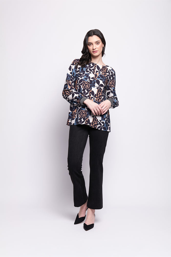 Foil Studio 54 Top in New Leaf
