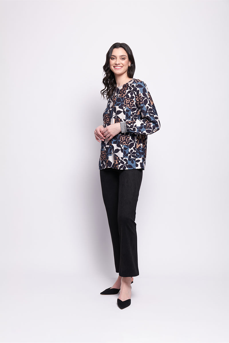 Foil Studio 54 Top in New Leaf
