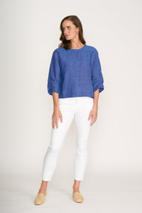 Foil Plot Twist Top - Capri 8230