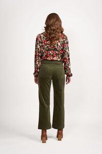 Vassalli 5995AM Wide Leg Ankle Grazer Corduroy Pant