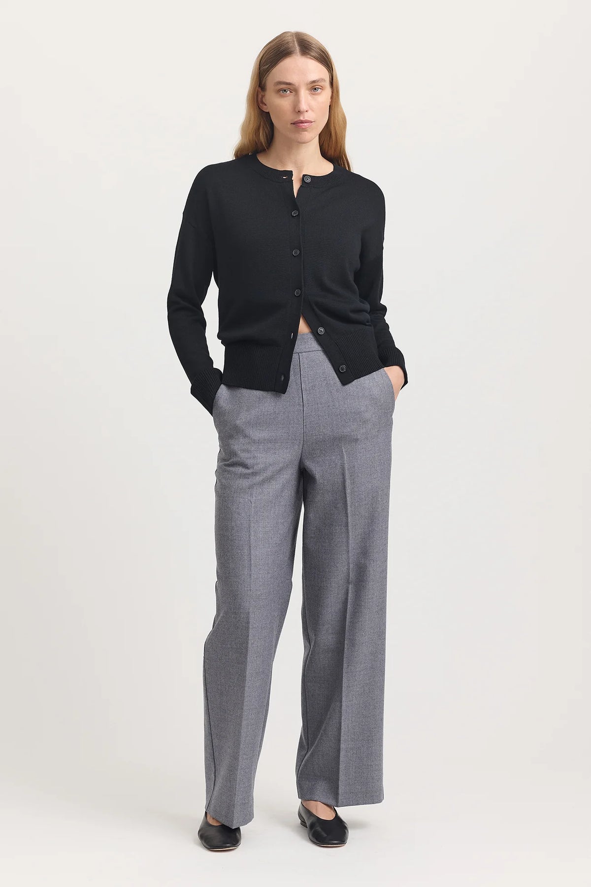 Toorallie Fine Knit Cardigan Black