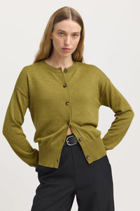 Toorallie Fine Knit Cardigan in Cardamon
